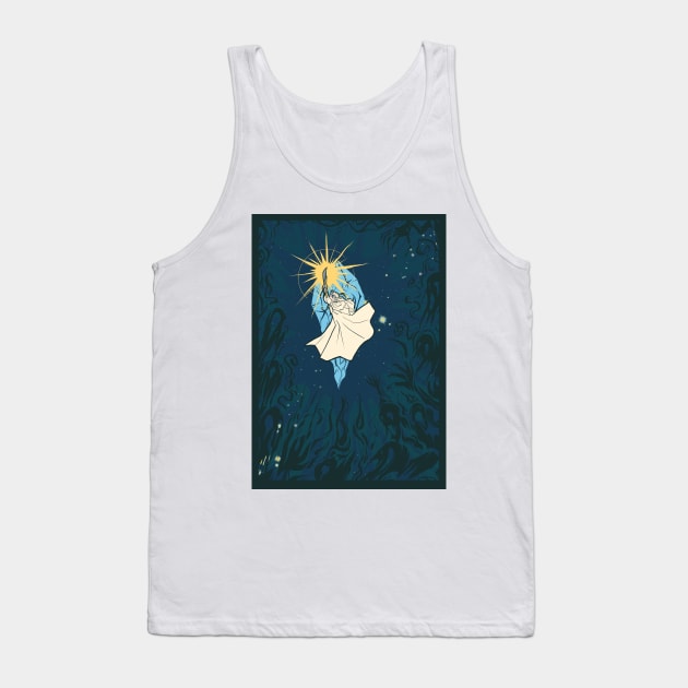 Final Fantasy XIV Endwalker Venat Hydaelyn Mothercrystal The Sundering Tank Top by yalitreads